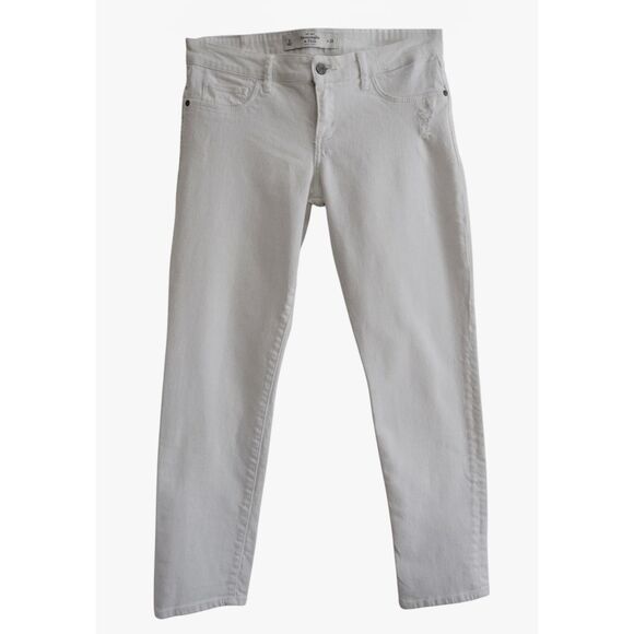 Abercrombie & Fitch A&F White Slim Jeans Sz 6 / 28 - Picture 1 of 6